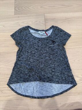 Parasuco Heather Gray Short Sleeve High-Low Tee